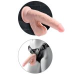 KING COCK - PLUS 3D DILDO SWINGING BALLS 24.5 CM LIGHT SKIN - imagine 4