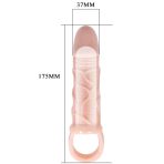 BAILE - PENIS EXTENDER SHEATH WITH STRAP FOR TESTICLES 13.5 CM - imagine 3