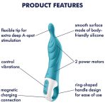SATISFYER - AMAZING 2 ASPOT VIBRATOR TURQUOISE - imagine 4