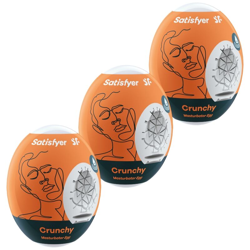 img_119766_c48f84a1f7cc77b8ef8b04f2d55b1191_1.jpg SATISFYER - 3 MASTURBATOR EGGS CRUNCHY - imagine 1