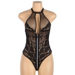SUBBLIME - TEDDY ENCAJE FLORAL CREMALLERA L/XL - imagine 5