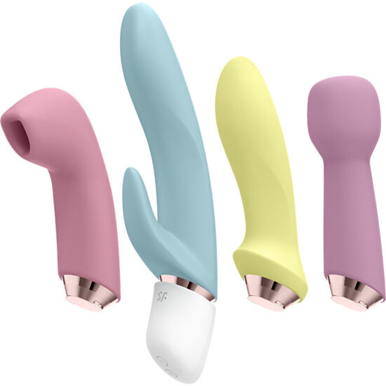 img_122151_7eb78591f0b73db253b176a0495cae25_1.jpg SATISFYER - MARVELOUS FOUR VIBRATOR AIR PULSE SET - imagine 1