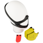 OHMAMA FETISH DOG MUZZLE - YELLOW - imagine 3