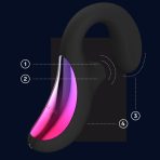 LELO - ENIGMA CRUISE DOUBLE STIMULATION SONIC MASSAGER BLACK - imagine 3