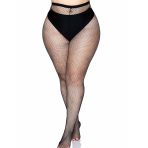 LEG AVENUE - BACKSEAM PANTYHOSE BLACK PLUS SIZE - imagine 2