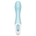 SATISFYER - AIR PUMP VIBRATOR 5+ INFLATABLE G-SPOT VIBRATOR APP BLUE - imagine 3