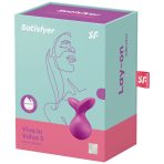 SATISFYER - VIVA LA VULVA 3 VIBRADOR LAY-ON VERDE - imagine 4