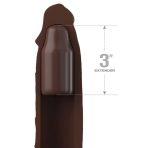 FANTASY X- TENSIONS - PIPEDREAMS EXTENSION W STRAP 17,78 CM BROWN - imagine 2