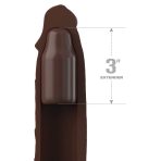 FANTASY X- TENSIONS - PIPEDREAMS SLEEVE 22,86 CM + 7,62 CM PLUG BROWN - imagine 2