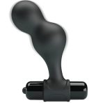 MR PLAY - BLACK SILICONE VIBRATOR ANAL PLUG - imagine 2