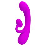 PRETTY LOVE - SINCERE SILICONE CLITORAL VIBRATOR AND SUCKER PURPLE - imagine 2