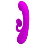PRETTY LOVE - SINCERE SILICONE CLITORAL VIBRATOR AND SUCKER PURPLE - imagine 3