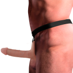 INTENSE - HOLLOW HARNESS WITH SILICONE DILDO 16 X 3.5 CM - imagine 3