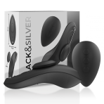 BLACKSILVER - PRESTON RECHARGEABLE SILICONE VIBRATOR PANTIE BLACK