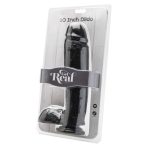GET REAL - DILDO 25,5 CM WITH BALLS BLACK - imagine 2