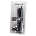 GET REAL - DILDO 28 CM WITH BALLS BLACK - imagine 2