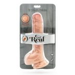GET REAL - DUAL DENSITY DILDO 25,5 CM BALLS SKIN - imagine 3