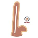 GET REAL - DUAL DENSITY DILDO 17 CM BALLS SKIN - imagine 3