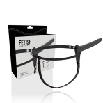 FETISH SUBMISSIVE HARNESS - BLACK SILICONE 15 CM - imagine 2