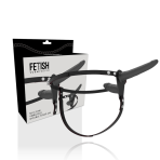 FETISH SUBMISSIVE HARNESS - DOUBLE PENETRATION BLACK VIBRATOR - imagine 2