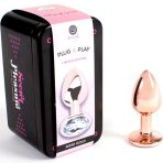 SECRETPLAY - METAL BUTT PLUG ROSE GOLD SMALL SIZE 7 CM - imagine 2
