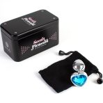 SECRETPLAY - METAL BUTT PLUG BLUE HEART SMALL SIZE 7 CM - imagine 4