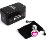 SECRETPLAY - METAL BUTT PLUG FUCHSIA HEART SMALL SIZE 7 CM - imagine 4