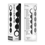 BLACKSILVER - LENNON ANAL ROSARY 4 SILICONE SPHERES 15 CM - imagine 4