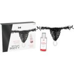 INTT RELEASES - BRAZILIAN BLACK PANTY WITH PEARLS AND LUBRICANT GEL 50 ML - imagine 3