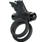 PRETTY LOVE - DOUBLE VIBRATING RING WITH BLACK STIMULATOR - imagine 2