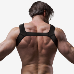 FETISH SUBMISSIVE ATTITUDE - NEOPRENE CHEST HARNESS FOR MEN SIZE L - imagine 3