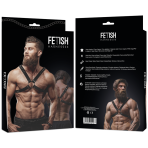 FETISH SUBMISSIVE ATTITUDE - MENS CROSS CHEST ECO-LEATHER HARNESS - imagine 2
