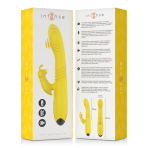 INTENSE - TOKY MULTIFUNCTION VIBRATOR UP  DOWN WITH CLITORAL STIMULATOR YELLOW - imagine 5