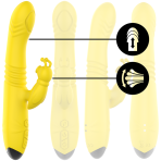 INTENSE - TOKY MULTIFUNCTION VIBRATOR UP  DOWN WITH CLITORAL STIMULATOR YELLOW - imagine 2