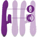 INTENSE - IGGY MULTIFUNCTION RECHARGEABLE VIBRATOR UP  DOWN WITH CLITORAL STIMULATOR PURPLE - imagine 2