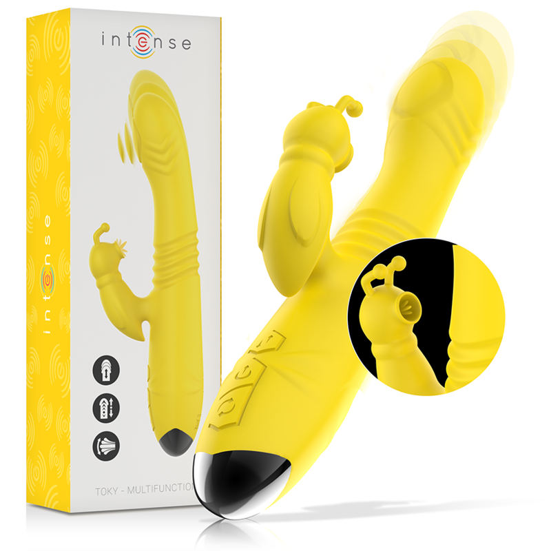 img_149149_6bb57c9e3a417e4e2c80712f3198a40a_1.png INTENSE - TOKY MULTIFUNCTION VIBRATOR UP DOWN WITH CLITORAL STIMULATOR YELLOW - imagine 1
