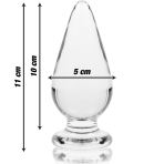 NEBULA SERIES BY IBIZA - MODELO 4 PLUG CRISTAL TRANSPARENTE 11 CM -O- 5 CM - imagine 3