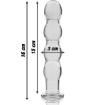 NEBULA SERIES BY IBIZA - MODELO 10 DILDO CRISTAL TRANSPARENTE 16.5 CM -O- 3.5 CM - imagine 3