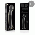 NEBULA SERIES BY IBIZA - MODELO 11 DILDO CRISTAL TRANSPARENTE 16 CM -O- 3 CM - imagine 4