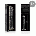 NEBULA SERIES BY IBIZA - MODELO 12 DILDO CRISTAL TRANSPARENTE 17 CM -O- 3.5 CM - imagine 4