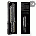 NEBULA SERIES BY IBIZA - MODELO 24 DILDO CRISTAL TRANSPARENTE 28.5 CM -O- 5 CM - imagine 4