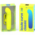 B SWISH - BCUTE CURVE INFINITE CLASSIC RECHARGEABLE SILICONE VIBRATOR YELLOW - imagine 2