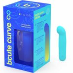 B SWISH - BCUTE CURVE INFINITE CLASSIC LIMITED EDITION BLUE SILICONE RECHARGEABLE VIBRATOR - imagine 4