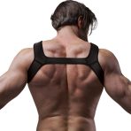 FETISH SUBMISSIVE ATTITUDE - NEOPRENE CHEST HARNESS FOR MEN SIZE M - imagine 3