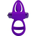PRETTY LOVE - VIBRATOR RING 10 VIBRATIONS VIOLET SILICONE - imagine 4
