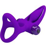 PRETTY LOVE - VIBRATOR RING 10 VIBRATIONS VIOLET SILICONE - imagine 5