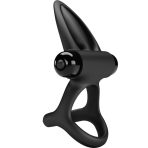PRETTY LOVE - VIBRATING RING 10 VIBRATIONS BLACK SILICONE - imagine 3