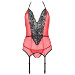 PASSION - PEONIA CORSET EROTIC LINE ROJO S/M - imagine 4