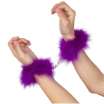 SECRETPLAY - PURPLE MARABOU HANDCUFFS - imagine 4