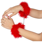 SECRETPLAY - RED MARABOU HANDCUFFS - imagine 4